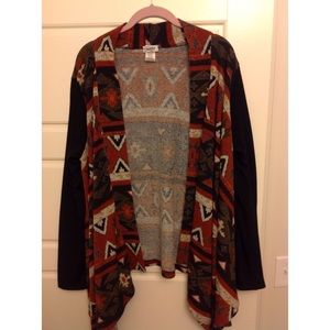 Tribal print cardigan